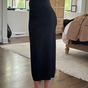 Wilfred Black Midi Pencil Skirt for Work